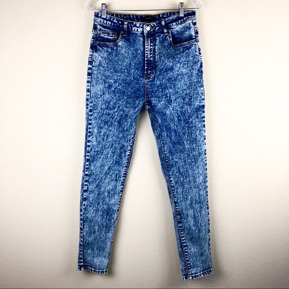 Forever 21 Denim - [Forever 21] High Waist Acid Wash Skinny Jeans